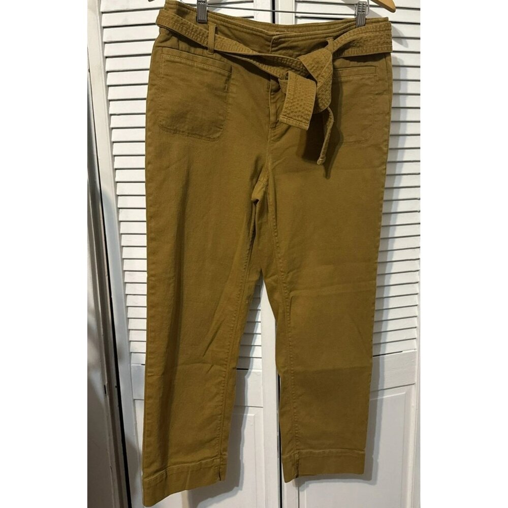 Womens Size 10  Line Blend Belt Straight Brown Loft Y2k preppy